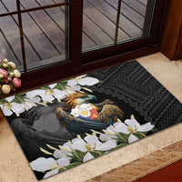 Philippines Eagle with Coat Of Arm Rubber Doormat Simple Sampaguita Jasmine