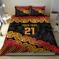New Zealand Rugby Pacific Custom Bedding Set Rangatira Maori Kowhaiwhai Pattern LT9 - Polynesian Pride