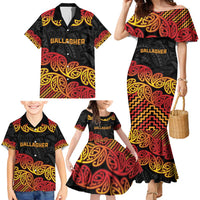 New Zealand Rugby Pacific Custom Family Matching Mermaid Dress and Hawaiian Shirt Rangatira Maori Kowhaiwhai Pattern LT9 - Polynesian Pride