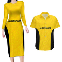 New Zealand Rugby Pacific Custom Couples Matching Long Sleeve Bodycon Dress and Hawaiian Shirt Hau Awhiowhio Maori Tribal Tattoo