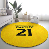 New Zealand Rugby Pacific Custom Round Carpet Hau Awhiowhio Maori Tribal Tattoo