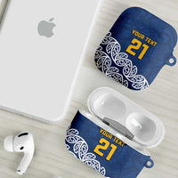 New Zealand Rugby Pacific Custom AirPods Case Kahupeka Maori Kowhaiwhai Pattern - Polynesian Pride