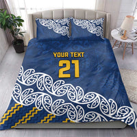 New Zealand Rugby Pacific Custom Bedding Set Kahupeka Maori Kowhaiwhai Pattern
