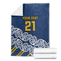 New Zealand Rugby Pacific Custom Blanket Kahupeka Maori Kowhaiwhai Pattern