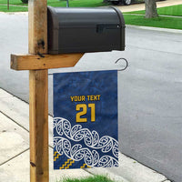 New Zealand Rugby Pacific Custom Garden Flag Kahupeka Maori Kowhaiwhai Pattern