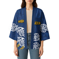 New Zealand Rugby Pacific Custom Kimono Kahupeka Maori Kowhaiwhai Pattern - Polynesian Pride