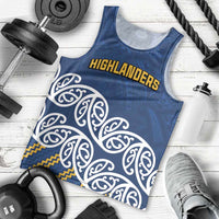 New Zealand Rugby Pacific Custom Men Tank Top Kahupeka Maori Kowhaiwhai Pattern