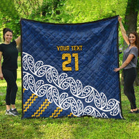 New Zealand Rugby Pacific Custom Quilt Kahupeka Maori Kowhaiwhai Pattern
