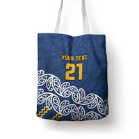 New Zealand Rugby Pacific Custom Tote Bag Kahupeka Maori Kowhaiwhai Pattern - Polynesian Pride