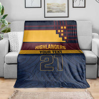 New Zealand Rugby Pacific Custom Blanket Kahupeka Retro 2025 Taniko Motif
