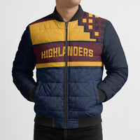 New Zealand Rugby Pacific Custom Bomber Puffer Jacket Kahupeka Retro 2025 Taniko Motif - Polynesian Pride