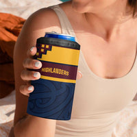 New Zealand Rugby Pacific Custom 4 in 1 Can Cooler Tumbler Kahupeka Retro 2025 Taniko Motif