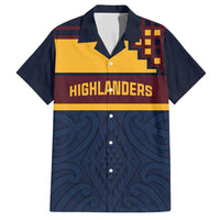 New Zealand Rugby Pacific Custom Family Matching Off Shoulder Maxi Dress and Hawaiian Shirt Kahupeka Retro 2025 Taniko Motif