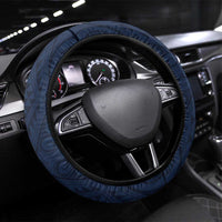 New Zealand Rugby Pacific Steering Wheel Cover Kahupeka Retro 2025 Taniko Motif LT9 Universal Fit Blue - Polynesian Pride