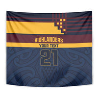 New Zealand Rugby Pacific Custom Tapestry Kahupeka Retro 2025 Taniko Motif