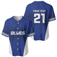 New Zealand Rugby Pacific Custom Baseball Jersey Kahurangi Auckland All Blue