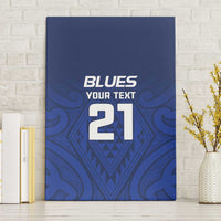 New Zealand Rugby Pacific Custom Canvas Wall Art Kahurangi Auckland All Blue