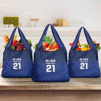 New Zealand Rugby Pacific Custom Grocery Bag Kahurangi Auckland All Blue LT9 3-pack One Size Blue - Polynesian Pride