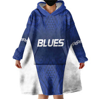 New Zealand Rugby Pacific Custom Wearable Blanket Hoodie Kahurangi Auckland All Blue