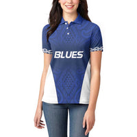 New Zealand Rugby Pacific Custom Women Polo Shirt Kahurangi Auckland All Blue