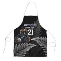 New Zealand Rugby Custom Apron Glory Be To Black Silver-fern - Polynesian Pride