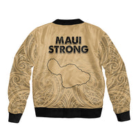 Hawaii Strong Maui Wildfire Bomber Jacket No3 LT9 - Polynesian Pride