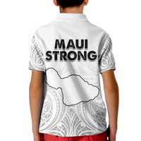 Hawaii Strong Maui Wildfire Kid Polo Shirt No4 LT9 - Polynesian Pride