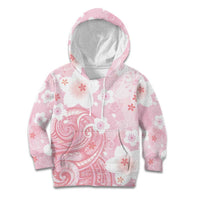Japan Sakura Floral with Polynesian Vibe Kid Hoodie