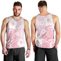 Japan Sakura Floral with Polynesian Vibe Men Tank Top