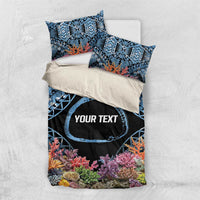 Personalised Nukuoro Micronesia Atoll Bedding Set with Pacific Coral Reef