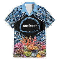 Personalised Nukuoro Micronesia Atoll Family Matching Mermaid Dress and Hawaiian Shirt with Pacific Coral Reef