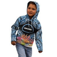 Personalised Nukuoro Micronesia Atoll Kid Hoodie with Pacific Coral Reef