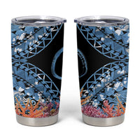 Personalised Nukuoro Micronesia Atoll Tumbler Cup with Pacific Coral Reef
