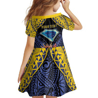 Tokelau Atafu Atoll Personalised Family Matching Tank Maxi Dress and Hawaiian Shirt Pacific Coral Reef Vibe