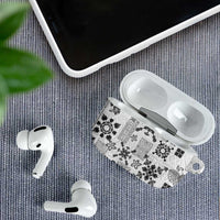 Hawaii Tapa Tribal AirPods Case With Hawaiian Quilt Pattern Black LT9 - Polynesian Pride