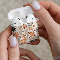Hawaii Tapa Tribal AirPods Case With Hawaiian Quilt Pattern Gold LT9 - Polynesian Pride