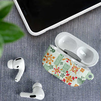 Hawaii Tapa Tribal AirPods Case With Hawaiian Quilt Pattern Green LT9 - Polynesian Pride
