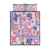 Hawaii Tapa Tribal Quilt Bed Set With Hawaiian Quilt Pattern Violet LT9 Violet - Polynesian Pride