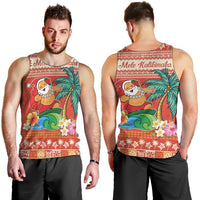 Hawaii Mele Kalikimaka Men Tank Top Surfing Santa Funny Christmas