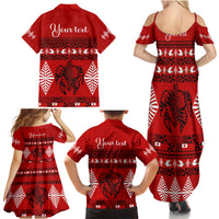 Personalised Tonga Kilisimasi Fiefia Family Matching Summer Maxi Dress and Hawaiian Shirt Merry Christmas with Turtle Ngatu Pattern LT9 - Polynesian Pride