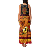 PNG Hamamas Krismas Family Matching Tank Maxi Dress and Hawaiian Shirt Papua New Guinea Bird Of Paradise Merry Christmas Black Style LT9 - Polynesian Pride