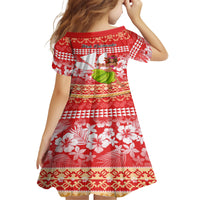 Hawaii Mele Kalikimaka Family Matching Puletasi Dress and Hawaiian Shirt Santa Claus and Hula Dancing Merry Christmas LT9 - Polynesian Pride