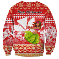 Hawaii Mele Kalikimaka Sweatshirt Santa Claus and Hula Dancing Merry Christmas LT9 - Polynesian Pride