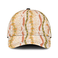 Hawaiian Ohia Lehua Lei Classic Cap Plaid Palaka Ahiehie Pattern - Polynesian Pride