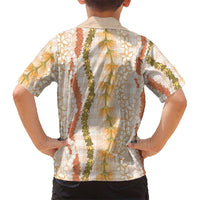 Hawaiian Ohia Lehua Lei Family Matching Puletasi and Hawaiian Shirt Plaid Palaka Ahiehie Pattern LT9 - Polynesian Pride