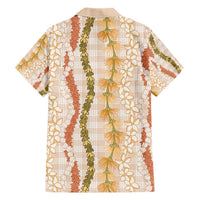 Hawaiian Ohia Lehua Lei Family Matching Short Sleeve Bodycon Dress and Hawaiian Shirt Plaid Palaka Ahiehie Pattern LT9 - Polynesian Pride