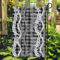 Hawaiian Ohia Lehua Lei Garden Flag Plaid Palaka Eleele Pattern - Polynesian Pride