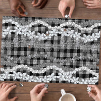 Hawaiian Ohia Lehua Lei Puzzle Plaid Palaka Eleele Pattern - Polynesian Pride