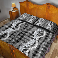 Hawaiian Ohia Lehua Lei Quilt Bed Set Plaid Palaka Eleele Pattern - Polynesian Pride