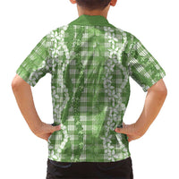 Hawaiian Ohia Lehua Lei Family Matching Mermaid Dress and Hawaiian Shirt Plaid Palaka Omaomao Pattern LT9 - Polynesian Pride